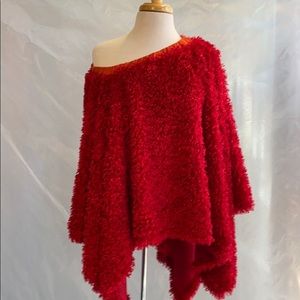 SOLD-Poncho red poodle